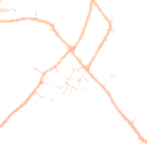 Daytime road noise heatmap for GL54 2BT