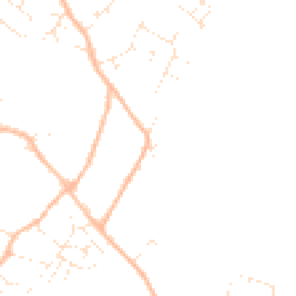 Daytime road noise heatmap for GL54 2EN