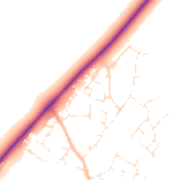 Daytime road noise heatmap for GL54 2GL