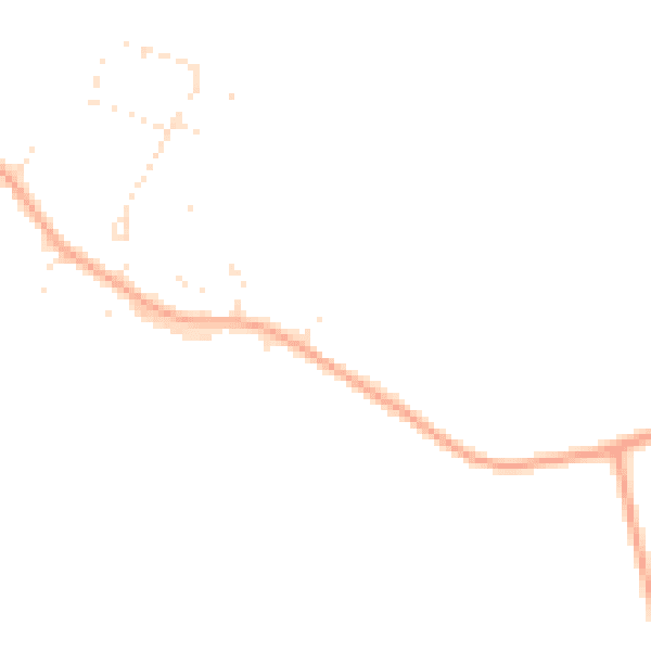 Daytime road noise heatmap for GL54 2PS