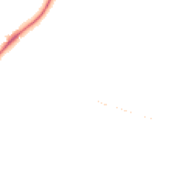 Night-time road noise heatmap for GL54 3EJ
