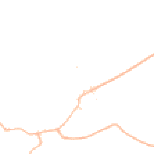 Daytime road noise heatmap for GL54 4DD