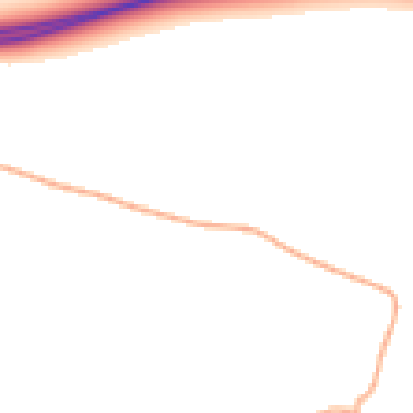 Daytime road noise heatmap for GL54 4DU