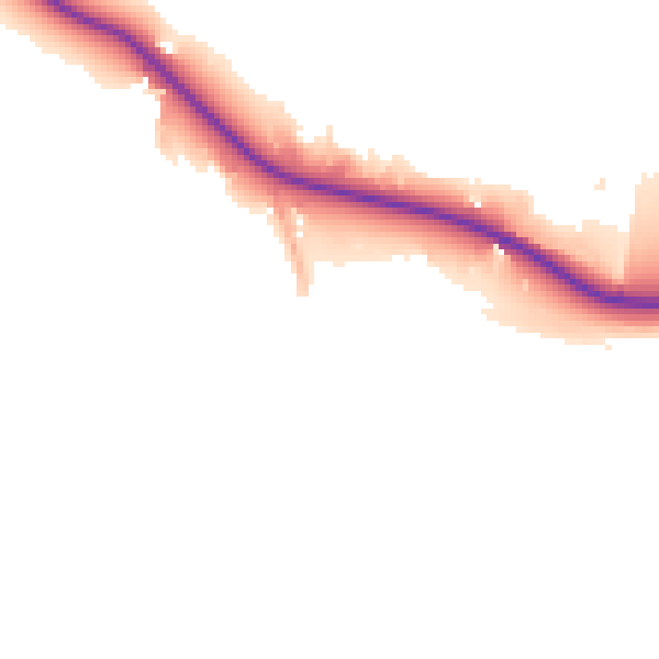 Daytime road noise heatmap for GL54 4HQ