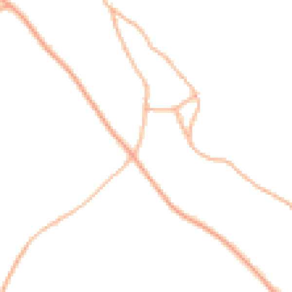 Daytime road noise heatmap for GL54 4NE
