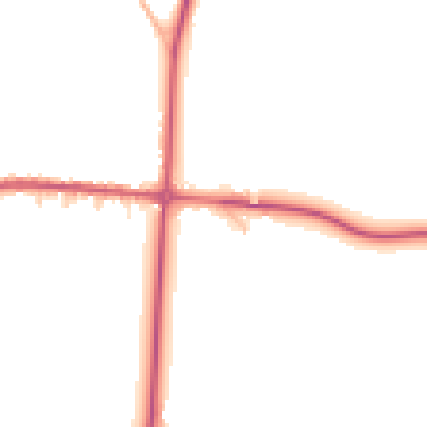 Daytime road noise heatmap for GL54 5DT