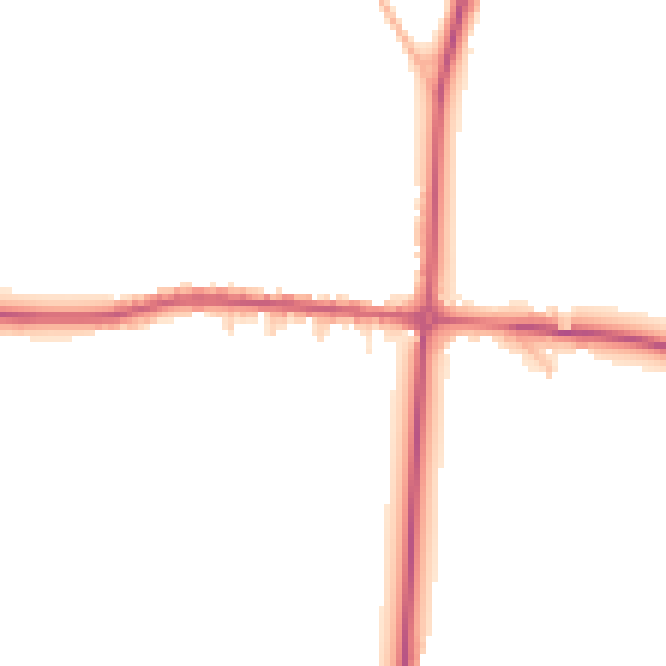 Daytime road noise heatmap for GL54 5ED