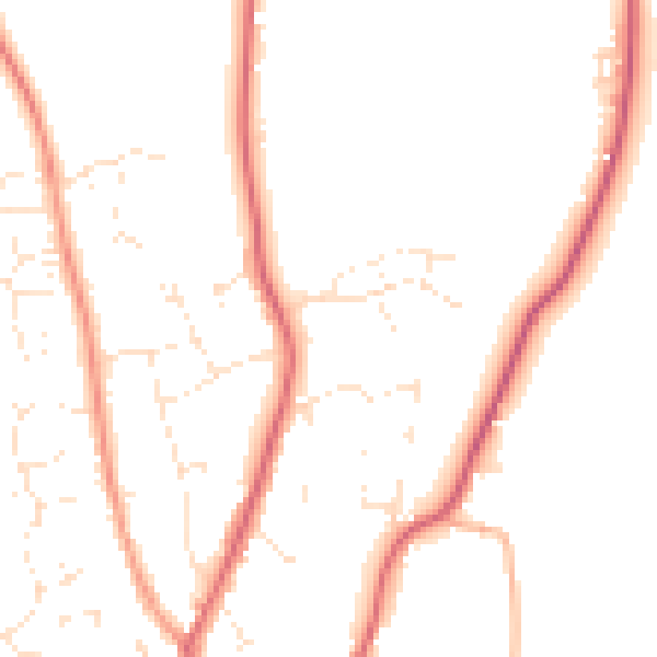 Daytime road noise heatmap for GL54 5FP
