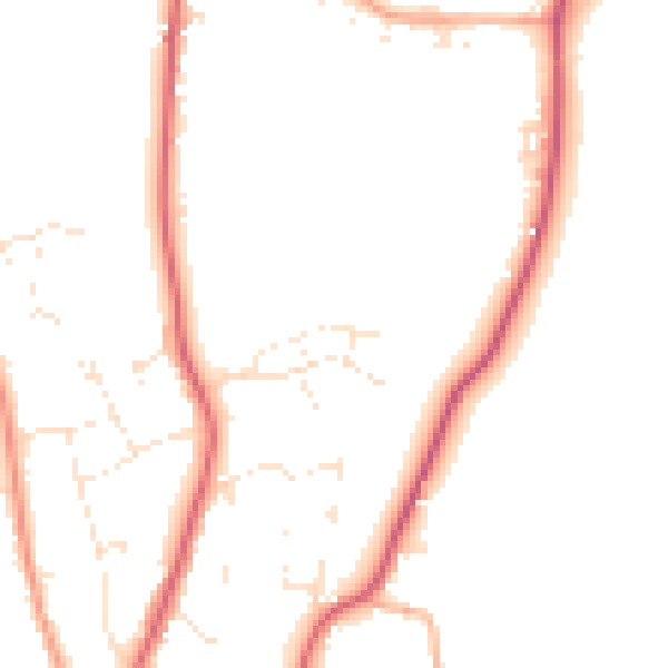 Daytime road noise heatmap for GL54 5GF