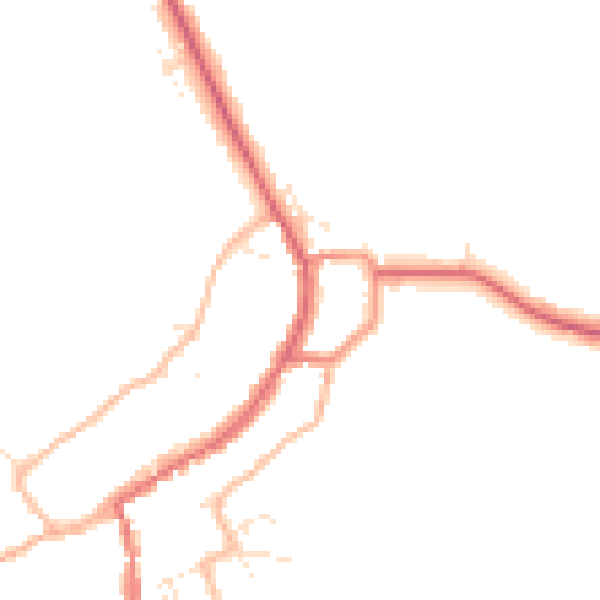 Daytime road noise heatmap for GL55 6AD