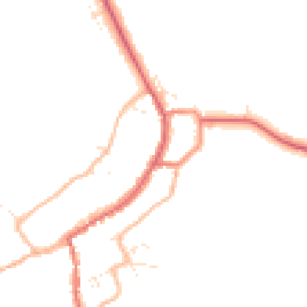 Daytime road noise heatmap for GL55 6AF