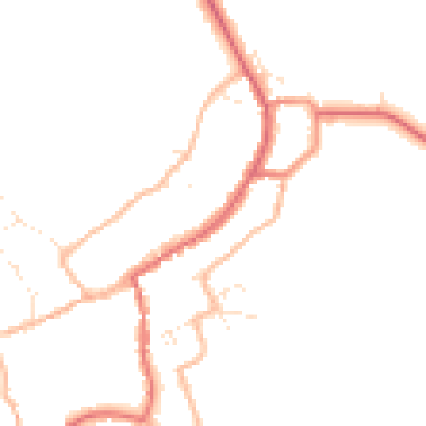 Daytime road noise heatmap for GL55 6AG