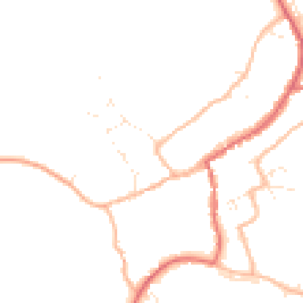 Daytime road noise heatmap for GL55 6AY