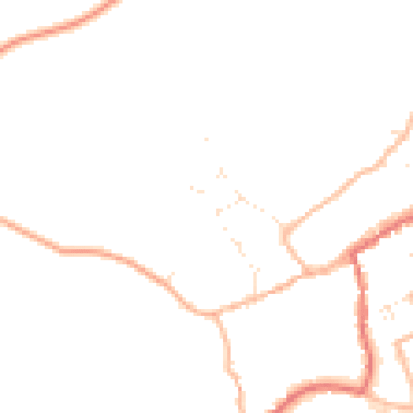 Daytime road noise heatmap for GL55 6BB
