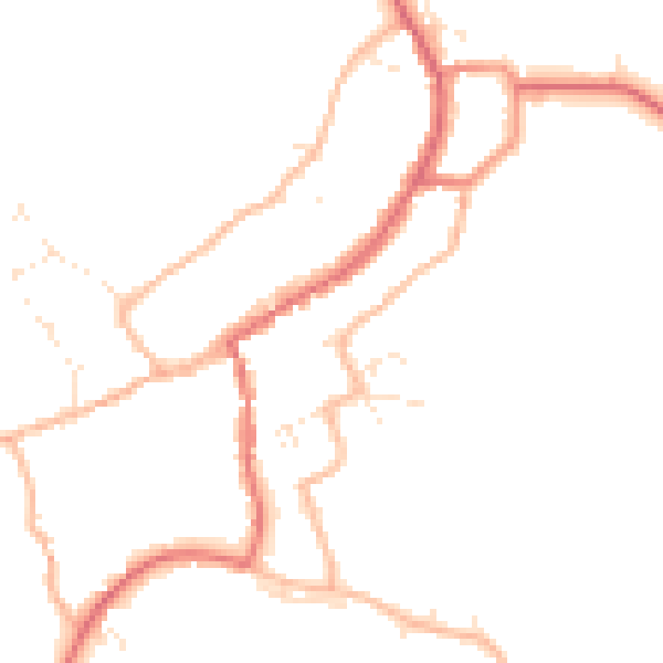 Daytime road noise heatmap for GL55 6BS