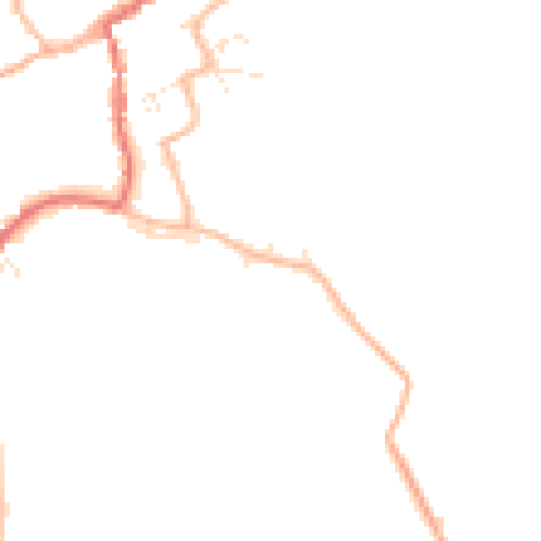 Daytime road noise heatmap for GL55 6DG