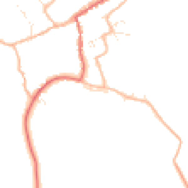 Daytime road noise heatmap for GL55 6DL