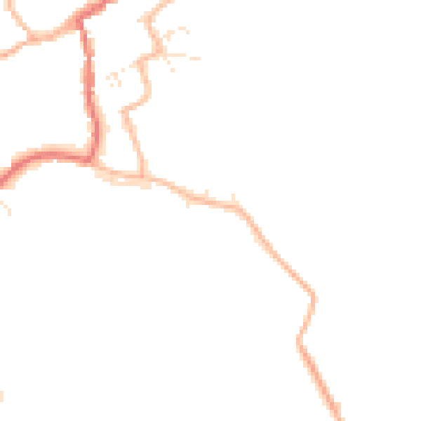 Daytime road noise heatmap for GL55 6DQ