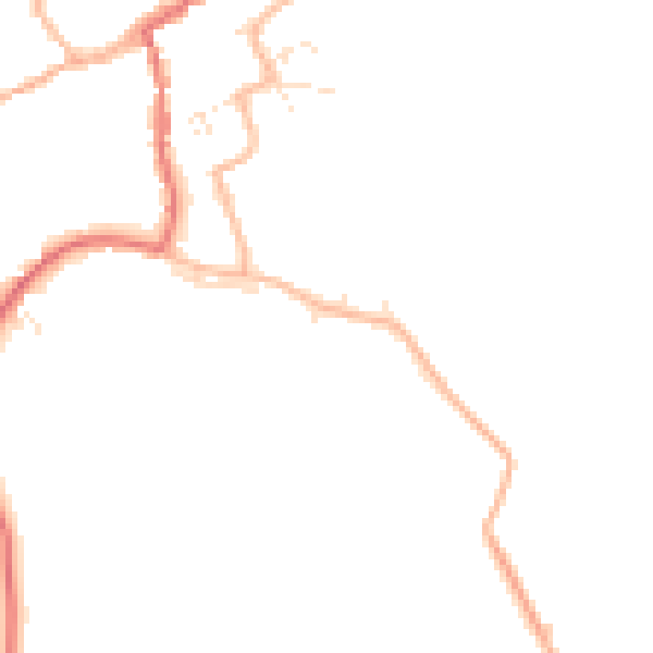 Daytime road noise heatmap for GL55 6EJ