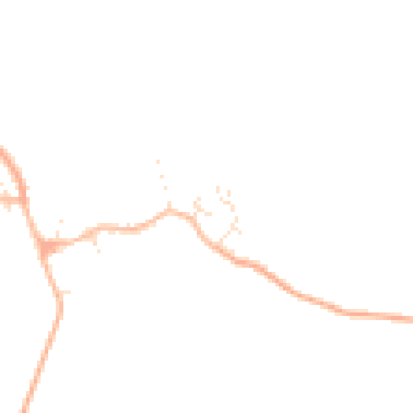 Daytime road noise heatmap for GL55 6EY