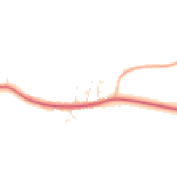 Daytime road noise heatmap for GL55 6JR