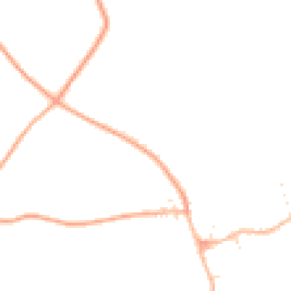 Daytime road noise heatmap for GL55 6NB