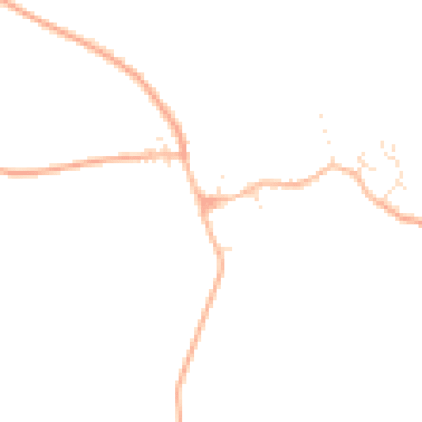 Daytime road noise heatmap for GL55 6NH