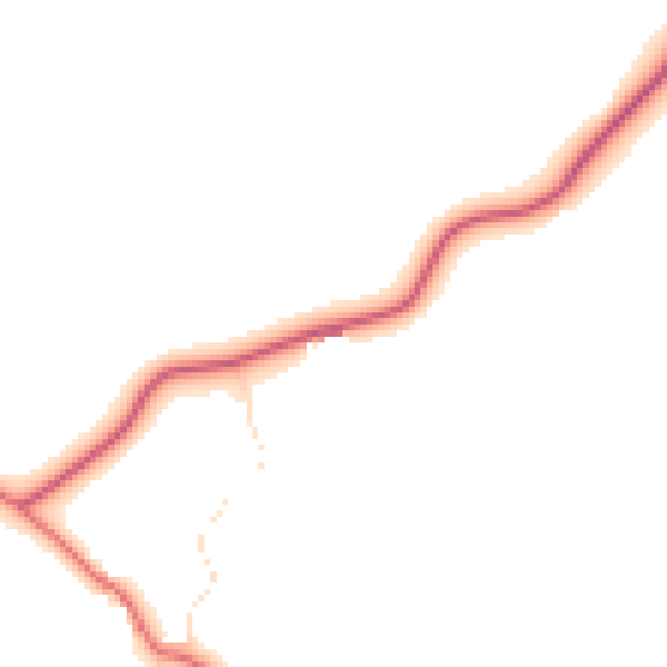 Daytime road noise heatmap for GL55 6PZ