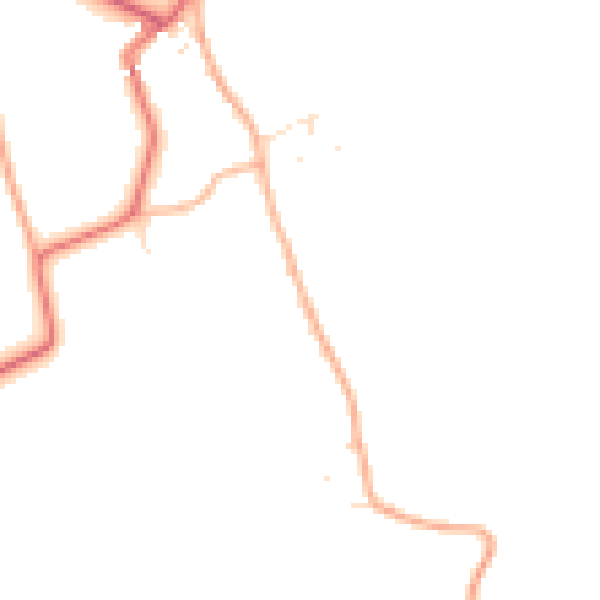 Daytime road noise heatmap for GL55 6QT