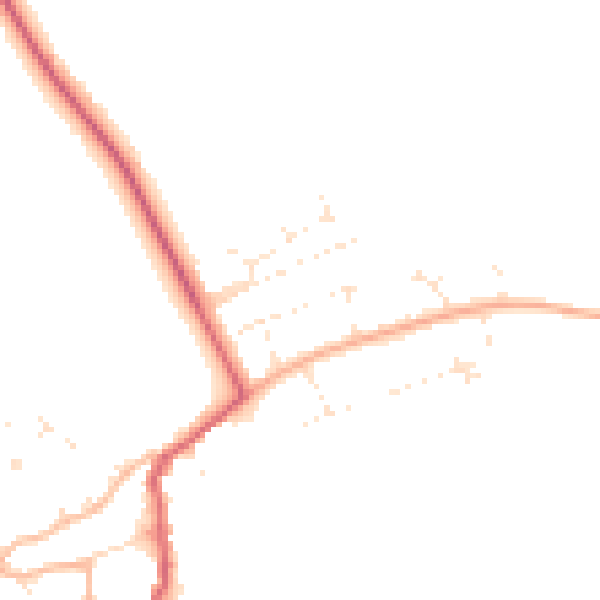 Daytime road noise heatmap for GL55 6TB