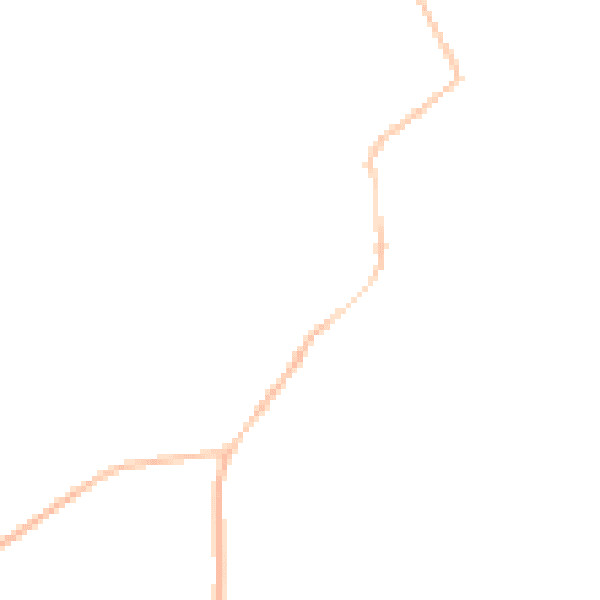Night-time road noise heatmap for GL55 6TS