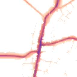Daytime road noise heatmap for GL56 0BJ