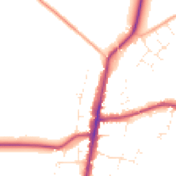 Daytime road noise heatmap for GL56 0BN