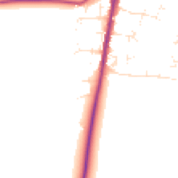 Daytime road noise heatmap for GL56 0DS