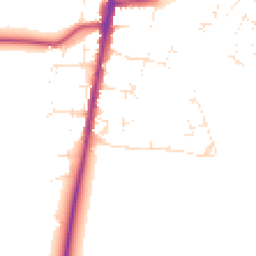 Daytime road noise heatmap for GL56 0DU