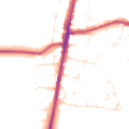 Daytime road noise heatmap for GL56 0DW