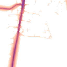 Daytime road noise heatmap for GL56 0DY