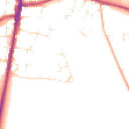 Daytime road noise heatmap for GL56 0EB