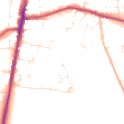 Daytime road noise heatmap for GL56 0EH
