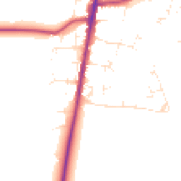 Daytime road noise heatmap for GL56 0EN
