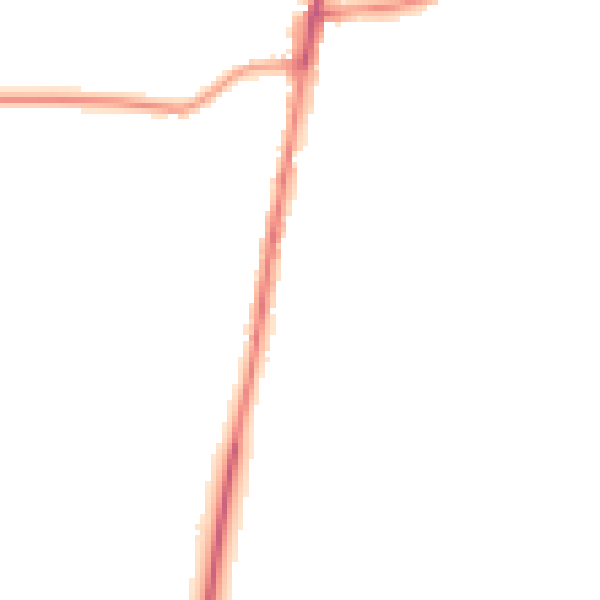 Night-time road noise heatmap for GL56 0EN