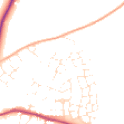 Daytime road noise heatmap for GL56 0EY
