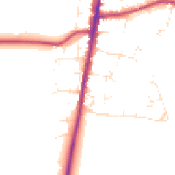 Daytime road noise heatmap for GL56 0FU