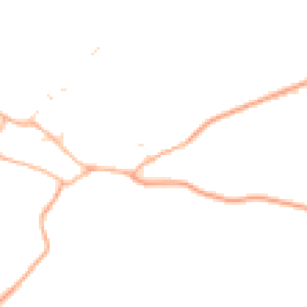 Daytime road noise heatmap for GL56 0TW