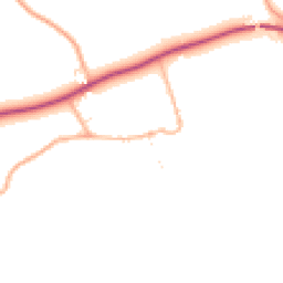 Daytime road noise heatmap for GL56 0XB
