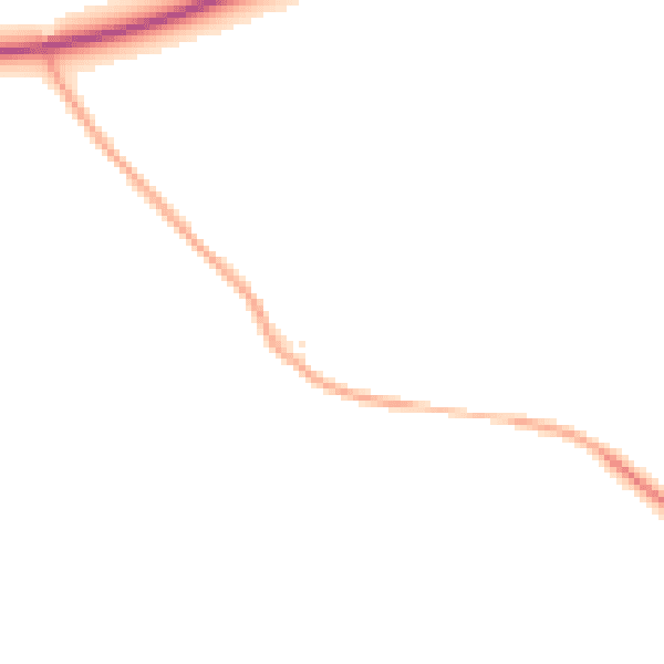 Daytime road noise heatmap for GL56 0YQ