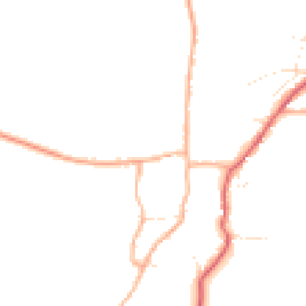 Daytime road noise heatmap for GL56 9BJ