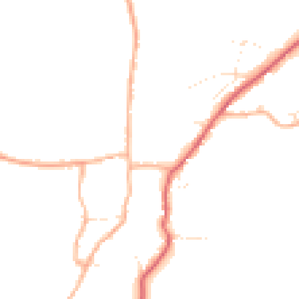 Daytime road noise heatmap for GL56 9BU