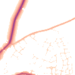 Daytime road noise heatmap for GL56 9PU