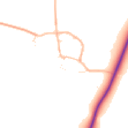 Daytime road noise heatmap for GL56 9SB